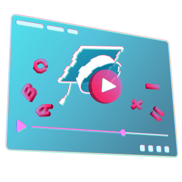 Viewing an educational video on holographic screen PNG, SVG