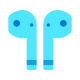 earbud headphones icon