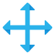 resize four-directions icon